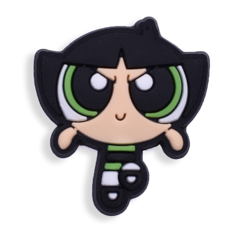 jibitz-croc-powerpuff-girls-jibits-charm-bubbles-shoe-charms-pin-blossom-anime-jibbits-crocks-สําหรับผู้หญิง-ตกแต่งรองเท้า
