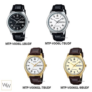 ภาพขนาดย่อของภาพหน้าปกสินค้านาฬิกาข้อมือ Casio ผู้ชาย รุ่น MTP-V006 (สายหนัง) จากร้าน wanwela.watch บน Shopee