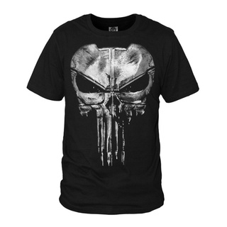 [2022]ผ้าฝ้ายคอกลมเสื้อเชิ้ตผู้ชายแฟชั่นผู้ชายเสื้อยืดความแปลกใหม่ Punisher Skull Ghostfrom S-4XL