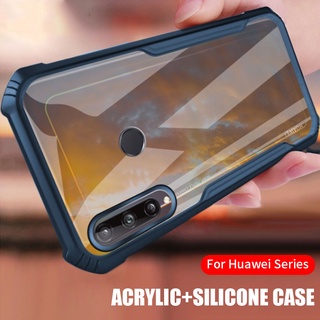 Shockproof Frame Clear Phone Case For Huawei P40 P30 Mate 20 Pro Lite Nova 5T 7i 7 7A Y9 2019 Y7P Y6P Y5P Y9S Camera protective Cases