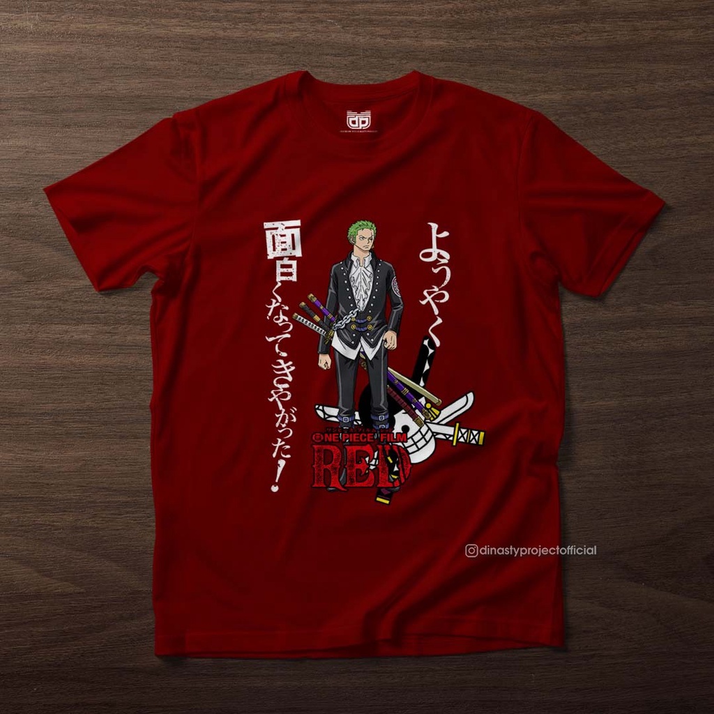 เสื้อยืด-ลาย-one-piece-red-zoro-film