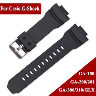 สายนาฬิกาข้อมือเรซิ่น กันน้ํา สําหรับ Casio G-Shock GA-150 200 201 300 310 GLX Series