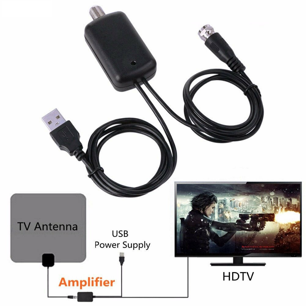 อุปกรณ์ขยายสัญญาณเสาอากาศดิจิตอลทีวี-hdtv-antenna-amplifier-signal-booster-high-ไม่รวมเสาอากาศทีวี