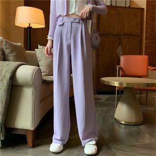 CHUUCHOP_พร้อมส่ง(C1612)🌸💜Pocket long pants กางเกงขายาวแต่งกระเป๋าหลอก มี2สี