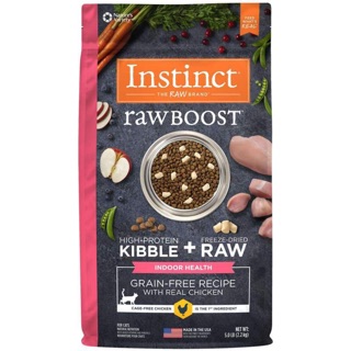 อาหารแมว Instinct Raw Boost Indoor Chicken Cats สูตรสำหรับแมวอายุ 2 เดือนขึ้นไป รสไก่