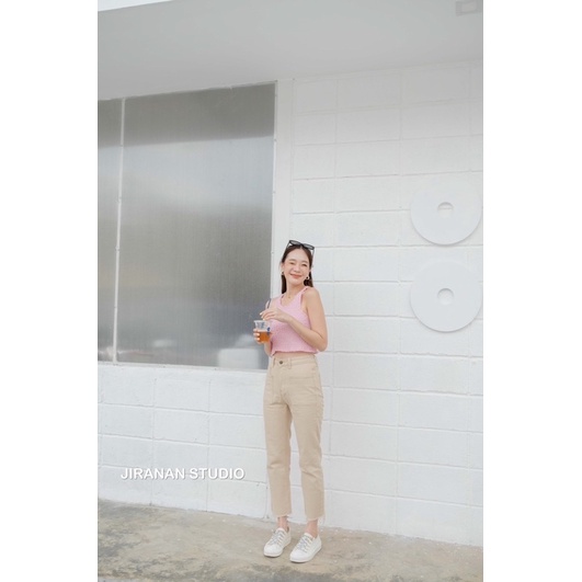 กางเกงยีนส์ทรงบอยสลิม-ผ้ายืดใส่สบาย-jiranan-studio-รุ่น-62007