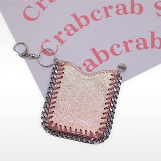 จำนวนจำกัด* Card Keychain พวงกุญแจซองใส่บัตร by CrabBrand สีโรสโกลด์