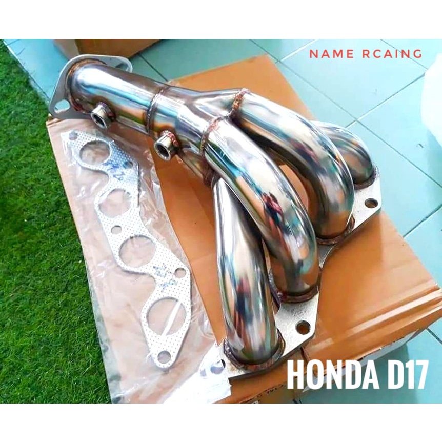 เฮดเดอร์-d17-honda-เฮดเดอร์สแตนเลส304-สแตนเลสเชื่อมโรงงานอย่างดีเนื้อหนาแปลนหนา-header-d17