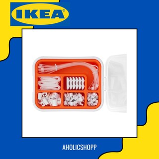 IKEA (อีเกีย) - FIXA ฟิกซ่า อุปกรณ์เก็บสายไฟ 114 ชิ้น