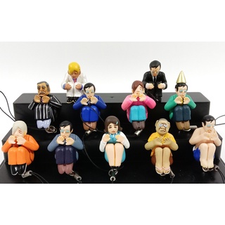 🇯🇵 KITAN CLUB Taiiku Suwari Collection from Life Series (keychain with strings) ของแท้ญี่ปุ่น เซ็ต 11 ตัว
