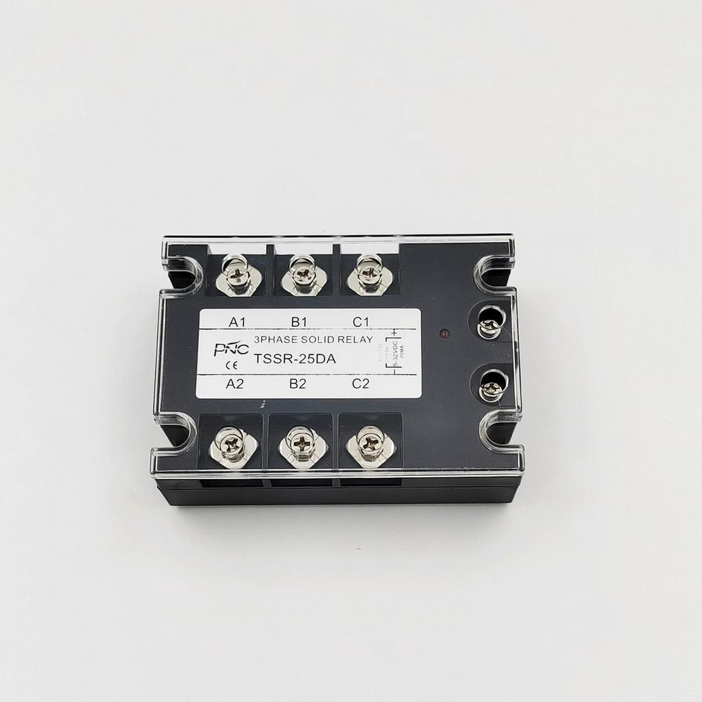 tssr-25da-40da-75da-100da-3phase-solid-state-relayโซลิดสเตตรีเลย์-3เฟส-dc-ac-control-5-32vdc-20ma-load-voltage-480vac