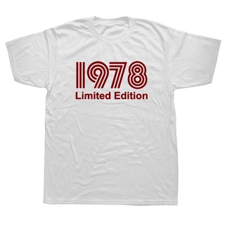 1978 Limited Edition เสื้อยืดแขนสั้น พิมพ์ลายตลก 44th Birthday แฟชั่นฤดูร้อน สําหรับผู้ชาย