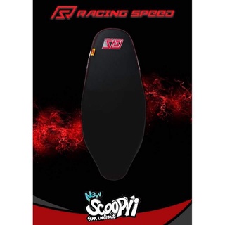 เบาะ Racing Speed Scoopy-i New  โลโก้ปักอย่างดี  ซื้อไปสับเปลี่ยนได้เลย งานดี มีคุณภาพ แท็กข้างสีทอง