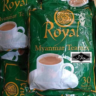 ภาพหน้าปกสินค้าRoyal  tea mix ชานม 3in1 รสชาติเข้มข้น หอมกลิ่นชาแท้ (แพ็ค 30 ซอง) ชาพม่า ราคาถูก ชานมพม่า  Halal Food ที่เกี่ยวข้อง