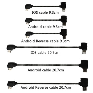 สายเคเบิลข้อมูล OTG รีโมตคอนโทรล ไปยังโทรศัพท์ แท็บเล็ต เชื่อมต่อ Micro USB Type-C IOS Extend สําหรับ DJI Mavic MINI Pro Air Mavic 2
