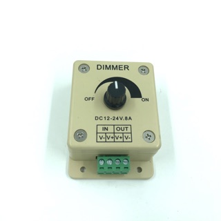 ภาพหน้าปกสินค้าLED Dimmer หรี่ไฟDC ไฟ DC12v-24v 8A ปรับระดับความสว่างของแสง สำหรับไฟDc12ถึง24v ที่เกี่ยวข้อง