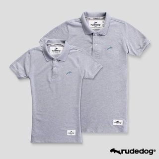 Rudedog เสื้อโปโลชาย/หญิง สีเทา รุ่น Backslash (ราคาต่อตัว)