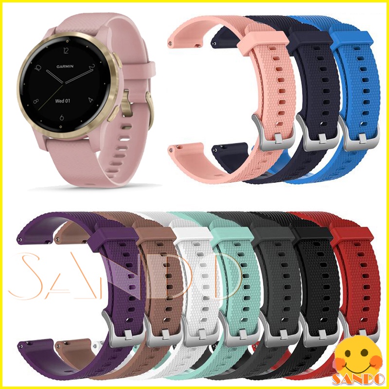 Correa De Repuesto De Silicona Para Garmin Venu 2s, Vivomove 3s Y Vivoactive 4S - 18 Mm, Color A Elegir