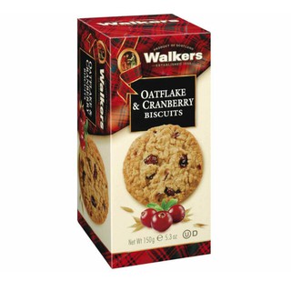 Walkers OatFlake & Cranberry Biscuits วอลเกอร์ บิสกิตข้าวโอ๊ตและแครนเบอรี่ นำเข้าจากสก็อตแลนด์ ขนาด 150 กรัม