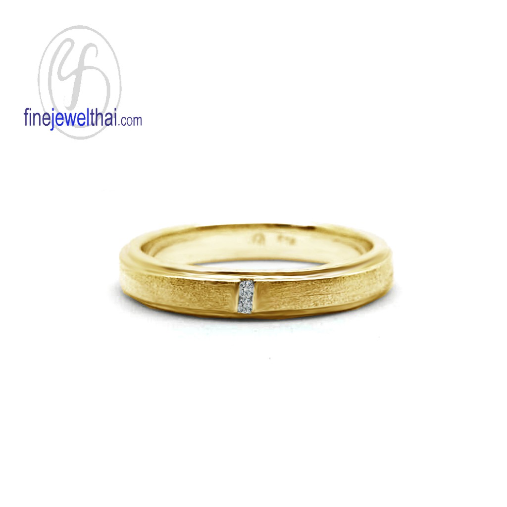 finejewelthai-แหวนคู่-แหวนเพชร-เพชร-แหวนหมั้น-แหวนแต่งงาน-couple-diamond-cz-wedding-ring-silver-gold-rc30145cz-g