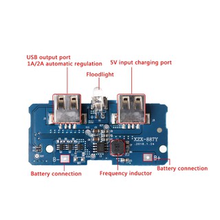 5V 2A Dual USB 18650 Lithium Power Bank Charging Board Circuit Step Up Module❤