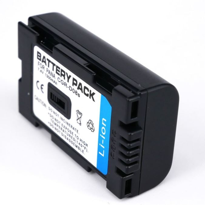 แบตกล้อง Panasonic Camcorder Battery รุ่น CGRD08S(D120) (Black