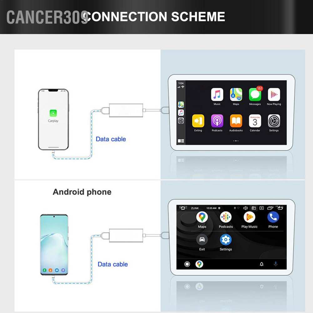 cancer309-อะแดปเตอร์ดองเกิล-ควบคุมด้วยเสียง-แบบใช้สาย-usb-สําหรับโทรศัพท์-android-ระบบเสียงสเตอริโอในรถยนต์