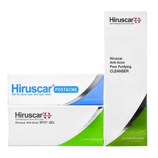 Hiruscar Set หน้าใสไร้สิว Anti Acne Cleanser 100 ml. + Anti AcneSpot Gel 10 g.