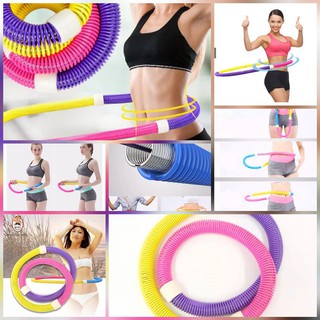 Spring Hula Hoop ฮูล่าฮูปแบบสปริง ช่ายเผาผลาญไขมัน ทำให้เกิดการไหลเวียนของโลหิตมากขึ้น เพียงเล่นฮูล่าฮูปวันละ 30 นาทีทำใ