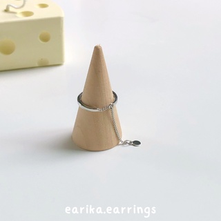 (กรอกโค้ด 72W5V ลด 65.-) earika.earrings - basic flat ring แหวนเงินเกลี้ยง ฟรีไซส์ปรับขนาดได้