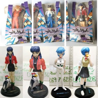 (แท้/มือ1/งานวินเทจ) SEGA vintage Gainax Evangalien SHINJI ASUKA ​Rei​ Misato​ Figure