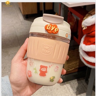ขวดน้ำ3D สติกเกอร์สำหรับขวดฟางถ้วยขวดน้ำตกแต่งการ์ตูน DIY ตกแต่งไม่มีร่องรอยและบริษัทมินิน่ารักเรซิ่นขวดสติ๊กเกอร์สุ่มสไตล์ flowerdance