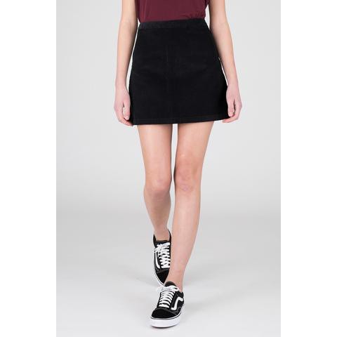 กระโปรงแบรนด์ส่งออกdr-denim-solo-skirt-black-cord