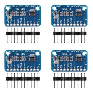 4pcs ADS1115 16 Bit 4 Channel I2C IIC For Raspberry Pi ADC PGA Amplifier High Precision Converter Development Board For