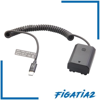 [figatia2] อะแดปเตอร์แบตเตอรี่ดัมมี่ Type C เป็น NP FZ100 สําหรับ Sony A9 A1 A7C