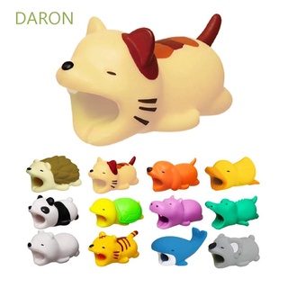 Daron อุปกรณ์เสริมที่วางสายเคเบิ้ล Usb รูปการ์ตูนสัตว์น่ารักสําหรับตุ๊กตาสายเคเบิ้ล