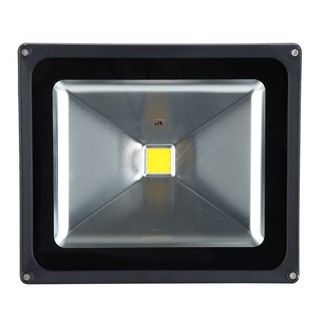 Outside spotlights LED FLOODLIGHT SP 50W WARMWHITE METAL/ALUMINIUM MODERN BLACK SQUARE External lamp Light bulb ไฟสปอทไล