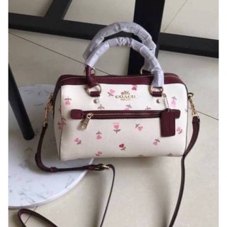 💥Coach ROWAN SATCHEL WITH HEART FLORAL PRINT