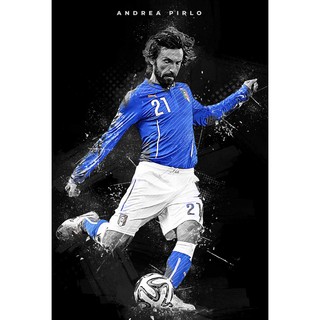 โปสเตอร์ อังเดร ปีร์โล Andrea Pirlo Juventus ยูเวนตุส Poster ของขวัญ ฟุตบอล Football รูปติดผนัง แต่งบ้าน แต่งคอนโด