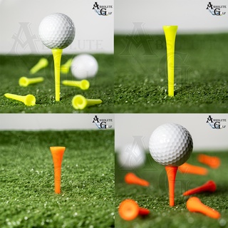 ทีกอล์ฟพลาสติก ที่ตั้งลูกกอล์ฟ หลายสี ขนาด 40mm และ 70mm Pack ละ 10 ชิ้น