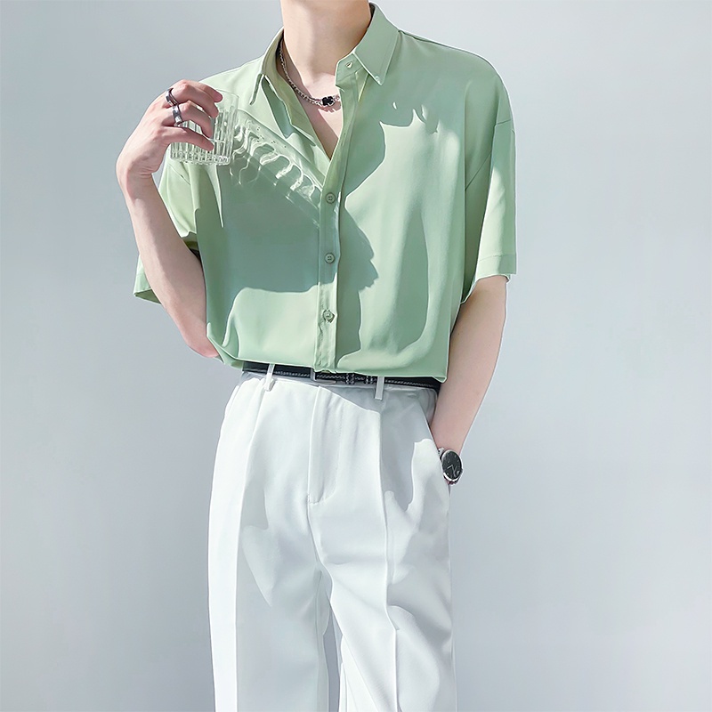 MOLLGE Summer Korean Fashion Abstinence Short-sleeved Korean Business ...