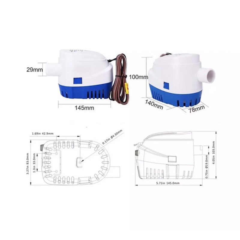 ปั้มน้ำท้องเรือ-12v-24v-ปั๊มน้ำท้องเรือแบบ-automatic-bilge-pump-marine-grade-เกรดพิเศษสำหรับใช้กับงานเรือ-ทุ่น