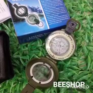 เข็มทิศเดินป่า-lensatic-compass-เข็มทิศทหาร-สําหรับวัดระยะจริงบนแผนที่-มีมาตราส่วนเส้นบรรทัด-สามารถอ่านได้ถูกต้องแม่นยำ