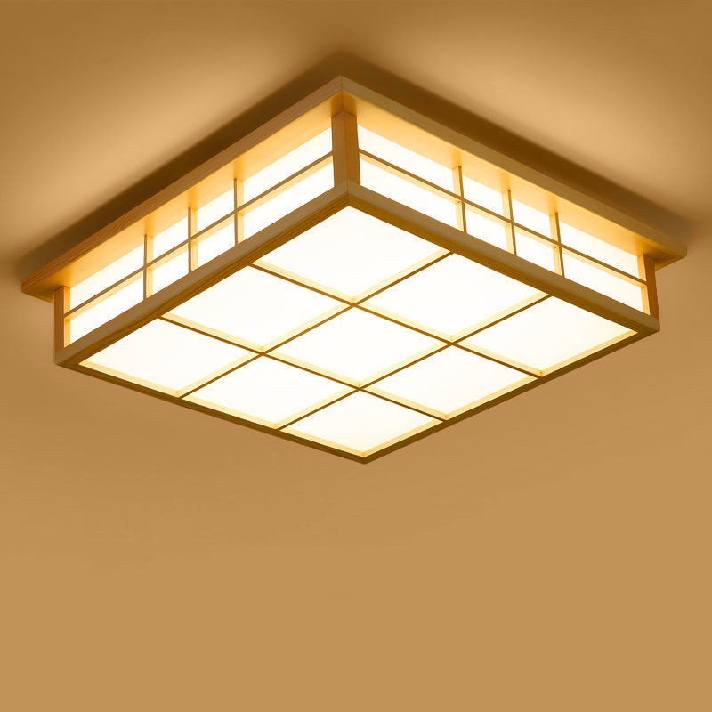 ไฟเพดานห้องนอน-โคมไฟเพดาน-ทาทามิ-ไม้เนื้อแข็ง-ทรงสี่เหลี่ยม-สไตล์ญี่ปุ่น-สําหรับตกแต่งห้องนอน-ห้องนั่งเล่น