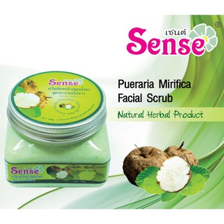 สินค้า Sense ครีมขัดหน้าสมุนไพร สูตรกวาวเครือขาว 200 g เซนต์ครีมขัดหน้าสมุนไพร  4447