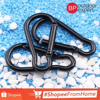 ภาพขนาดย่อของภาพหน้าปกสินค้าAluminum spring carabiner สีดำ 5D จากร้าน pjittmonkong บน Shopee