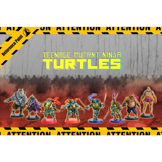 (Service Paint) Zombicide :  Teenage Mutant Ninja Turtles (TMNT) เซอร์วิสเพ้นท์ Miniature