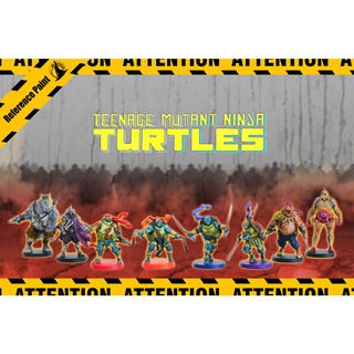 (Service Paint) Zombicide :  Teenage Mutant Ninja Turtles (TMNT) เซอร์วิสเพ้นท์ Miniature