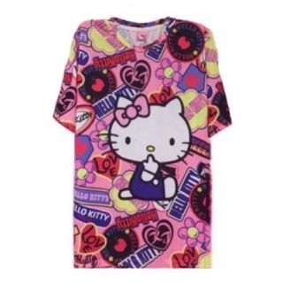 เสื้อลายคิตตี้ (Size สาวอวบ)