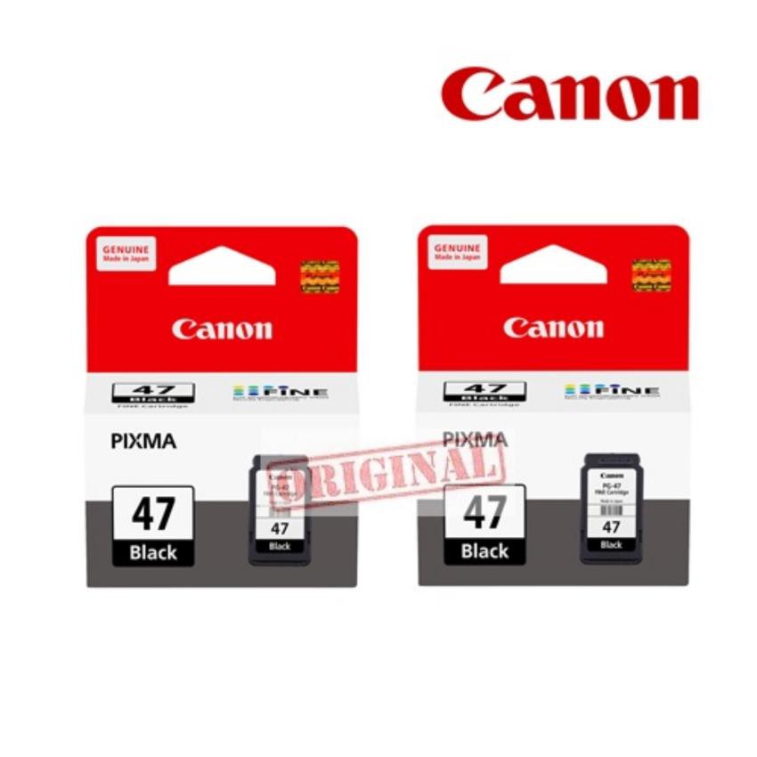 ตลับหมึกพิมพ์-canon-pg-47-black-สีดำ-2-ชิ้น-ของแท้-สำหรับเครื่องรุ่น-e400-e410-e480-earth-shop